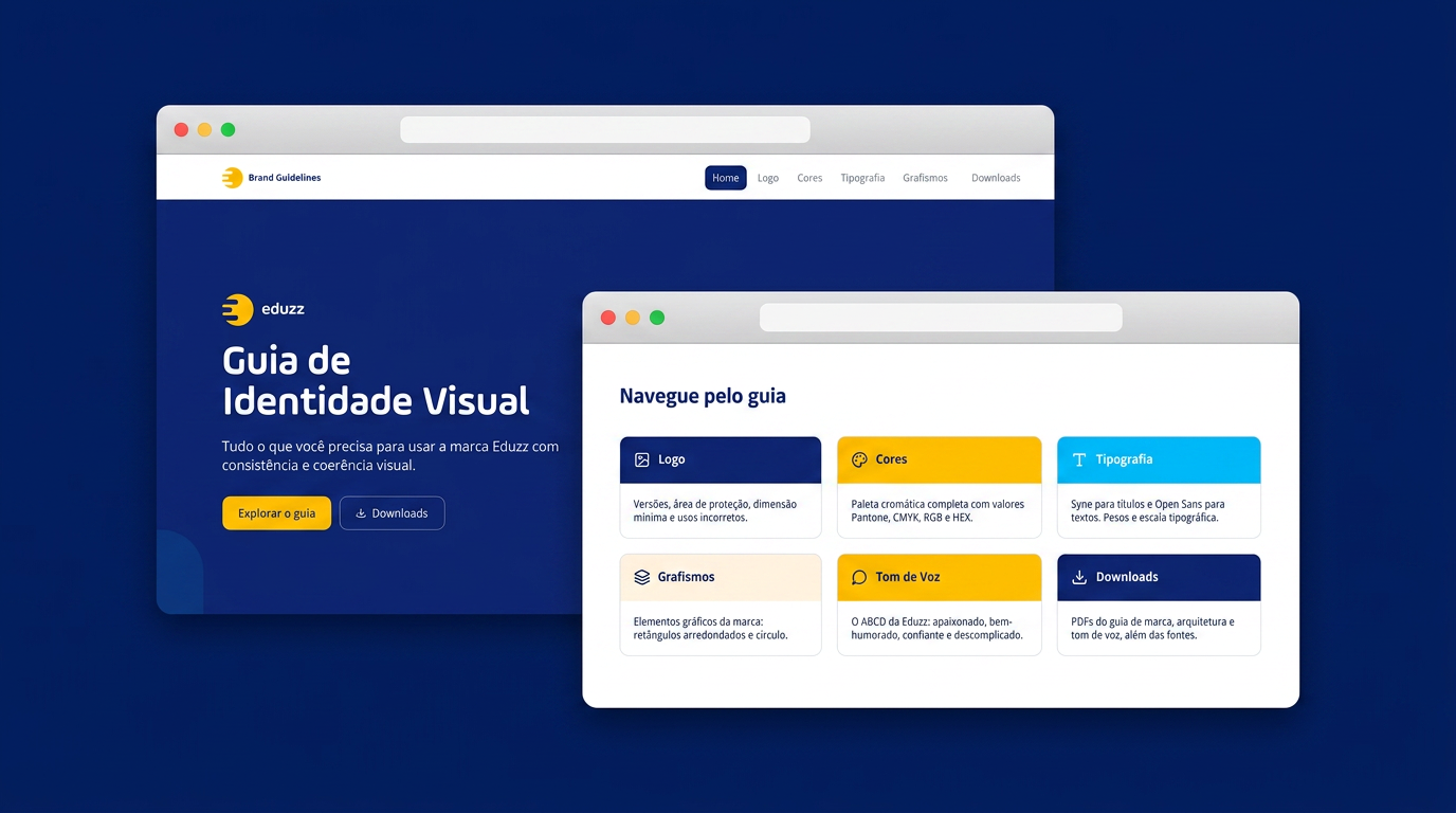 Print do projeto Brand Guidelines Eduzz