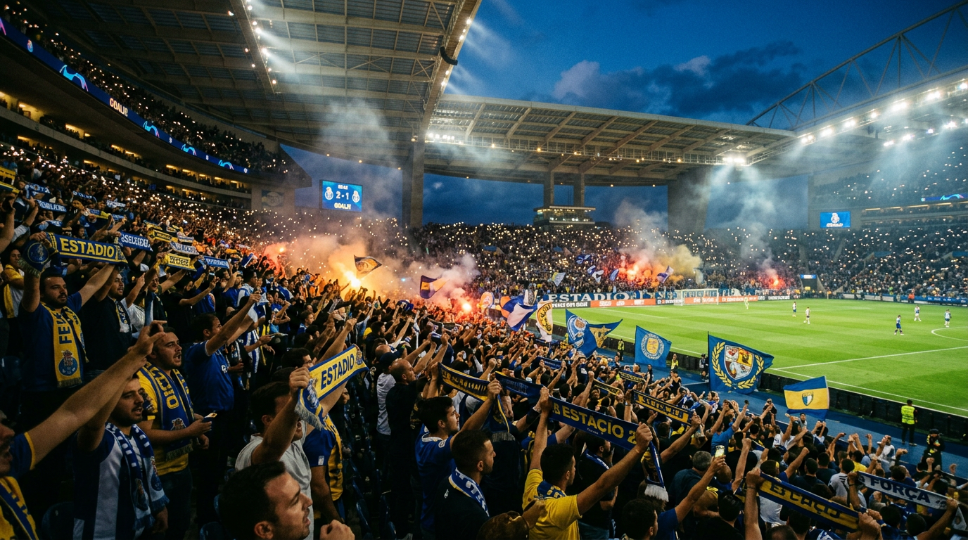 Estádio lotado durante a Copa